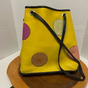 Tony Bryant New YorkVintage Leather Bucket Bag & Coin Pouch